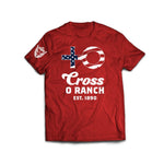 Load image into Gallery viewer, &quot;American Cross O Brand&quot; Red Short Sleeve T-Shirt
